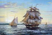 unknow artist, Seascape, boats, ships and warships. 80